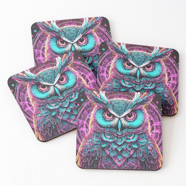 Item preview, 80s Style Neon Owl designed and sold by NinjaRat.