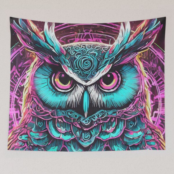 Item preview, 80s Style Neon Owl designed and sold by NinjaRat.