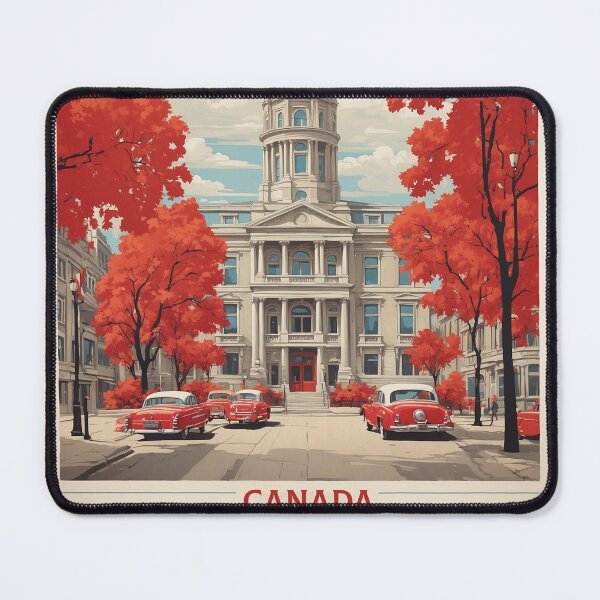 Item preview, Montreal Canada Vintage Poster Tourism 2 designed and sold by TravelersGems.