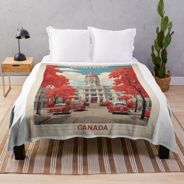 Item preview, Montreal Canada Vintage Poster Tourism 2 designed and sold by TravelersGems.