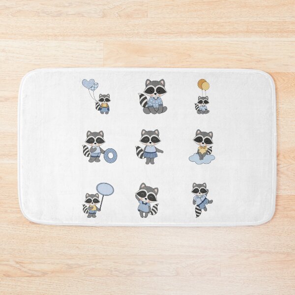 Item preview, Raccoon playing happily and posing for the camera designed and sold by huape.