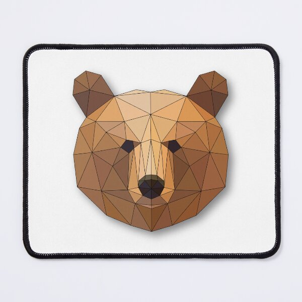 Item preview, Bear: Geometric Head Art designed and sold by ColorfulForest.