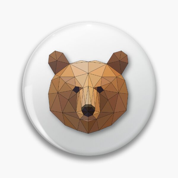 Item preview, Bear: Geometric Head Art designed and sold by ColorfulForest.