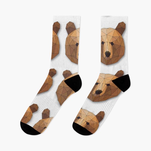Item preview, Bear: Geometric Head Art designed and sold by ColorfulForest.