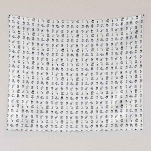 Item preview, Raccoon playing happily and posing for the camera designed and sold by huape.