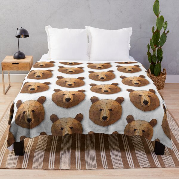 Item preview, Bear: Geometric Head Art designed and sold by ColorfulForest.