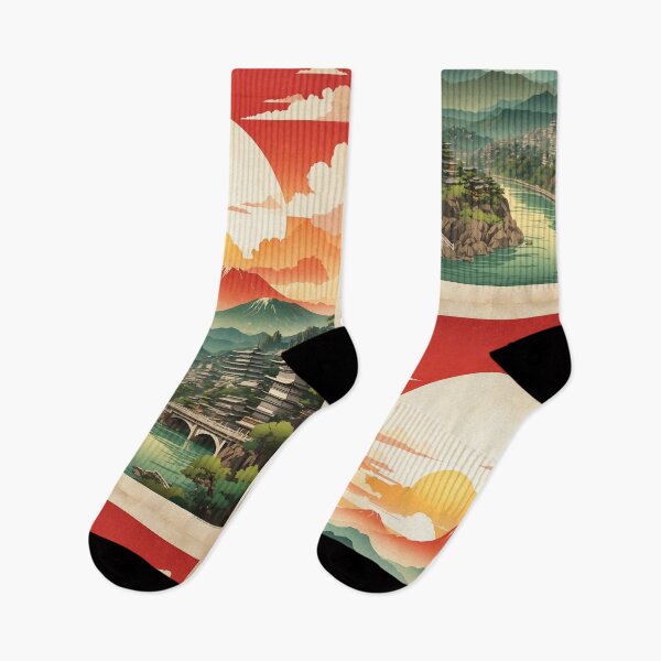 Item preview, Kyoto Japan Sunset Mount Fuji Vintage Poster Tourism 3 designed and sold by TravelersGems.