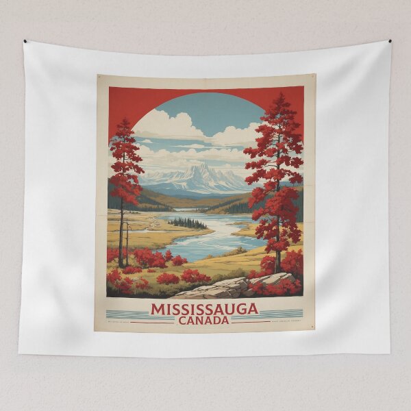 Item preview, Mississauga Ontario Canada Vintage Poster Tourism designed and sold by TravelersGems.