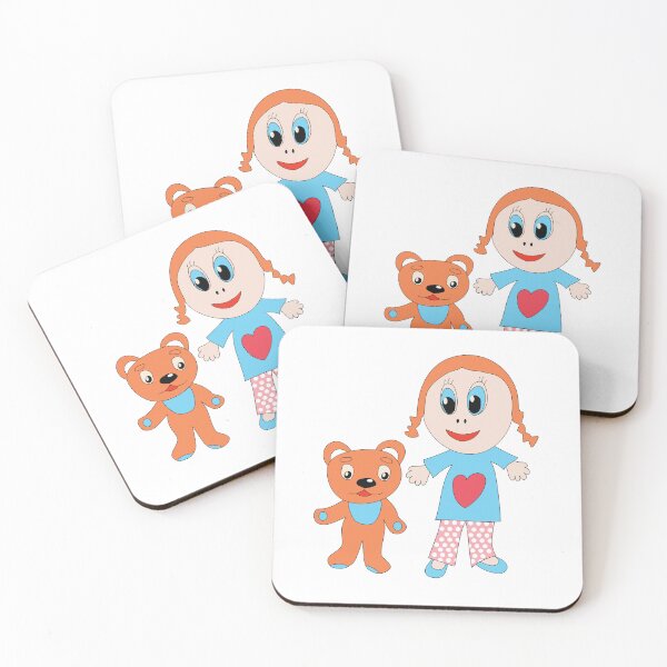 Item preview, Girl and her teddy bear designed and sold by Deepness2023.
