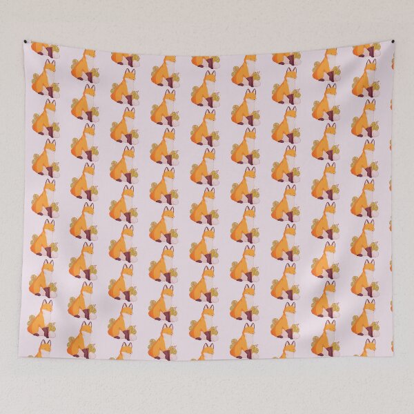 Item preview, Cute happy red fox  designed and sold by YaraCuteArt.