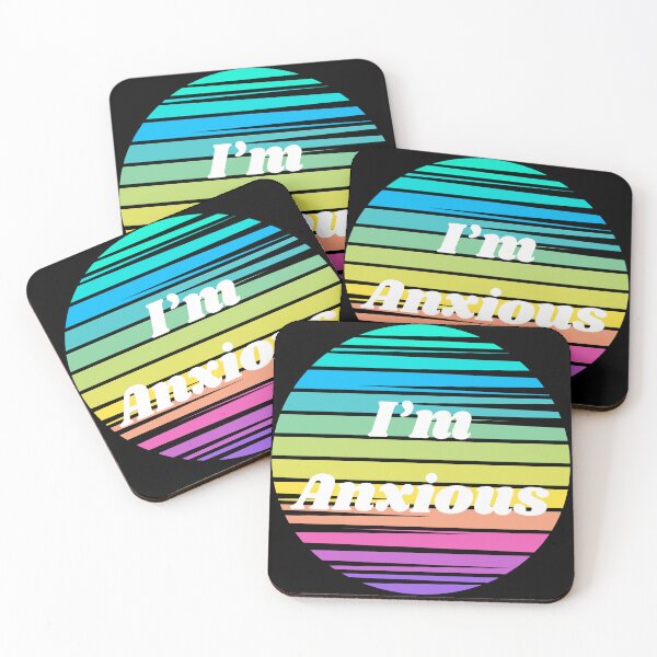 Item preview, I'm Anxious | Colorful Feelings | Sunset Beach | Cool Breeze | Stripes designed and sold by ShroomMagic.