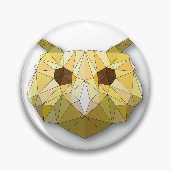 Item preview, Owl: Geometric Head Art designed and sold by ColorfulForest.