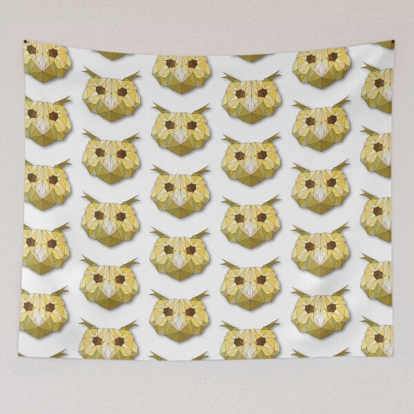 Item preview, Owl: Geometric Head Art designed and sold by ColorfulForest.