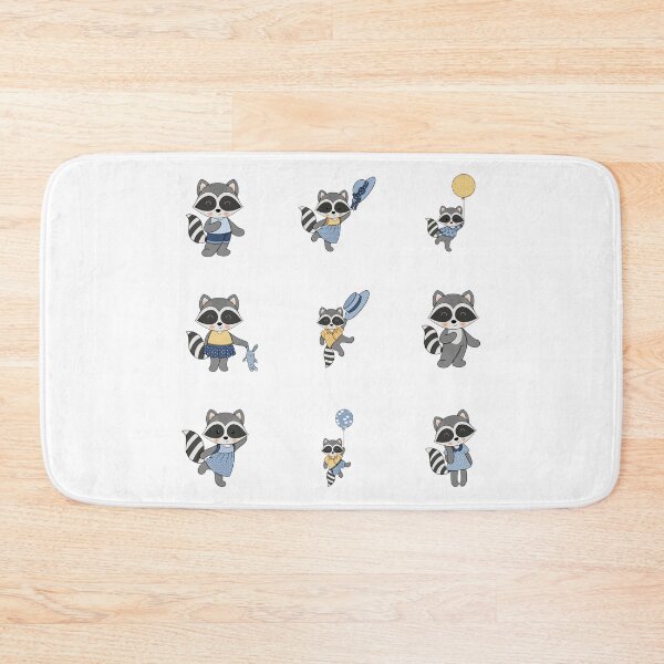 Item preview, Raccoon playing happily and posing for the camera designed and sold by huape.