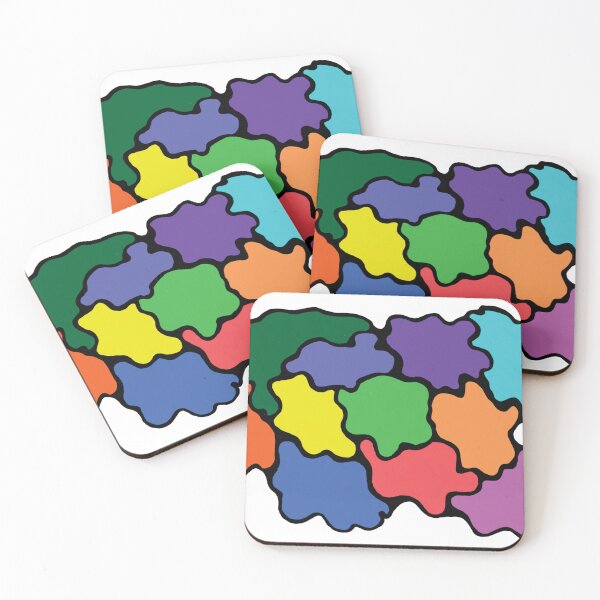 Item preview, Bright Colour Blobs Pattern designed and sold by pamelacuddihy.