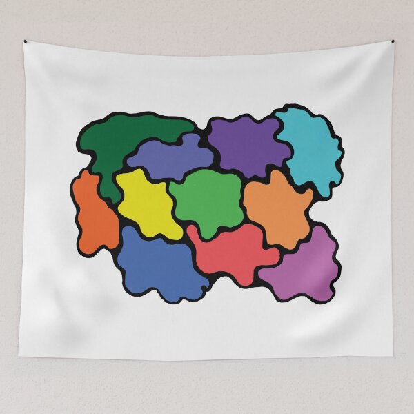 Item preview, Bright Colour Blobs Pattern designed and sold by pamelacuddihy.
