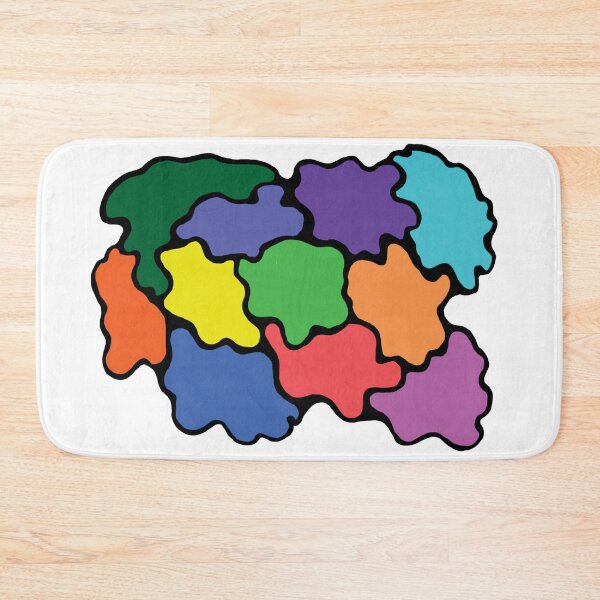 Item preview, Bright Colour Blobs Pattern designed and sold by pamelacuddihy.