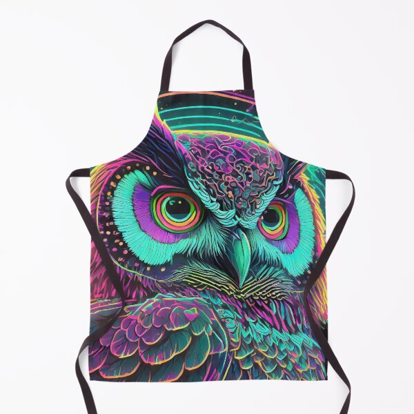 Item preview, 80s Style Neon Owl Profile View designed and sold by NinjaRat.