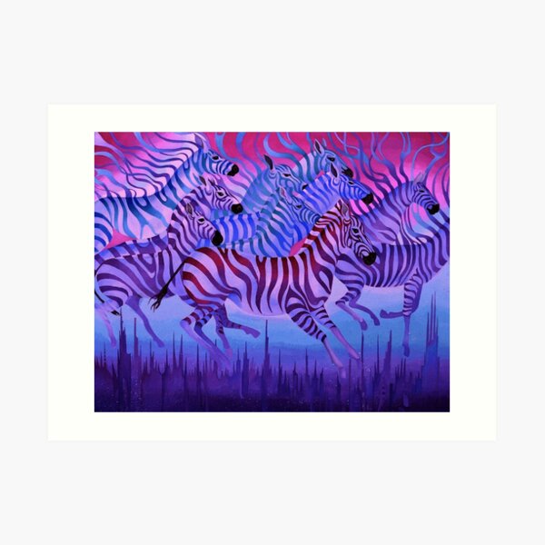 "Flying over the city" Art Print