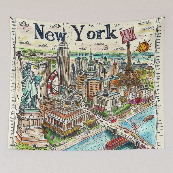 Item preview, NewYork Drawing Art designed and sold by nomiraclehere.