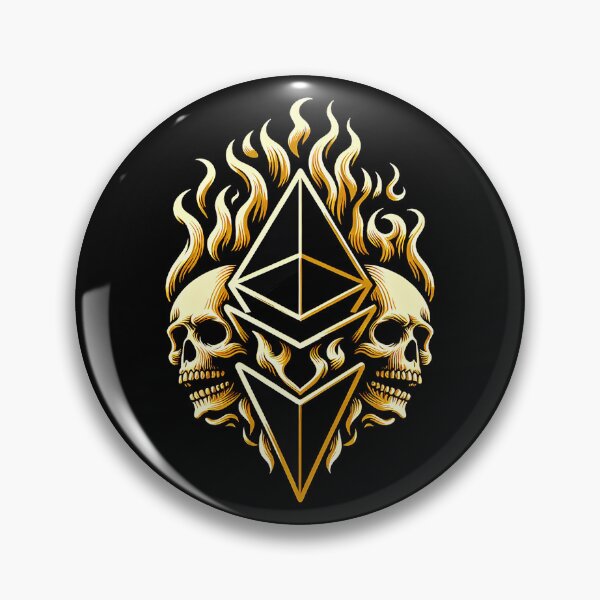 Item preview, ETH "Ethereal Inferno: Flames and Skulls Forming Ethereum" designed and sold by zzz888.