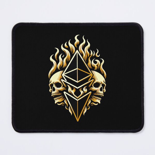Item preview, ETH "Ethereal Inferno: Flames and Skulls Forming Ethereum" designed and sold by zzz888.