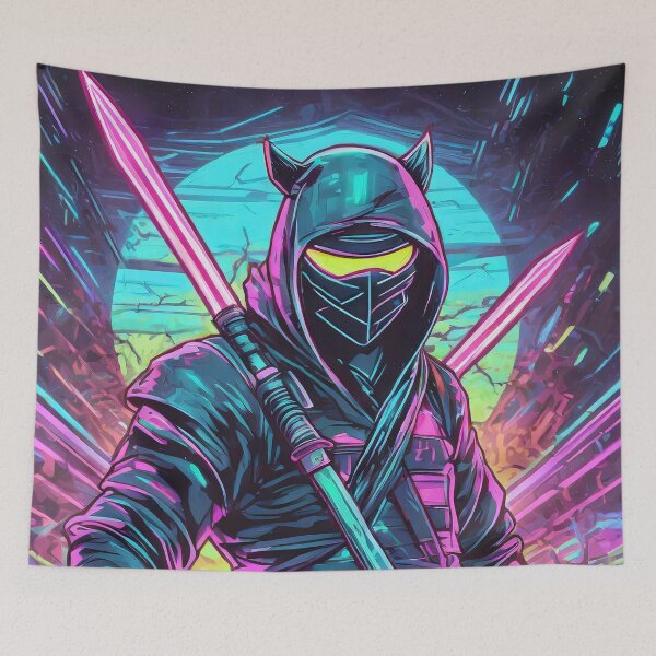 Item preview, 80s Style Neon Ninja designed and sold by NinjaRat.