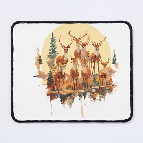 Item preview, deer, digital art design designed and sold by Panom Suavichien.