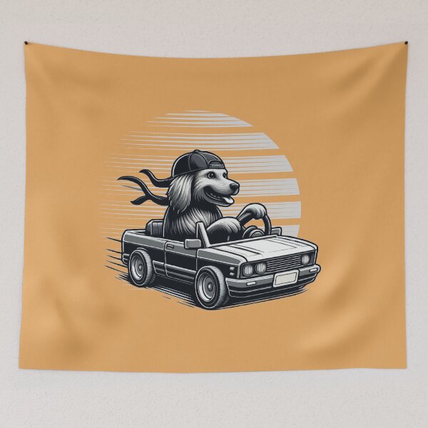 Item preview, Dog Driving A Car designed and sold by McThingummy.