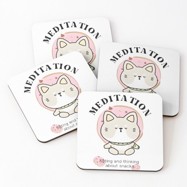 Item preview, Kawaii Bear Meditating designed and sold by TeenVibe-Shop.