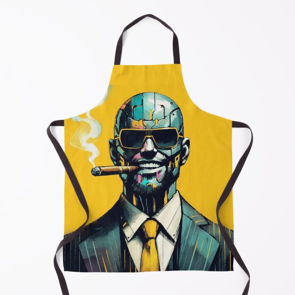 Item preview, Cyberpunk Man with Cigar Neo Noir designed and sold by RESToRAPTOR.