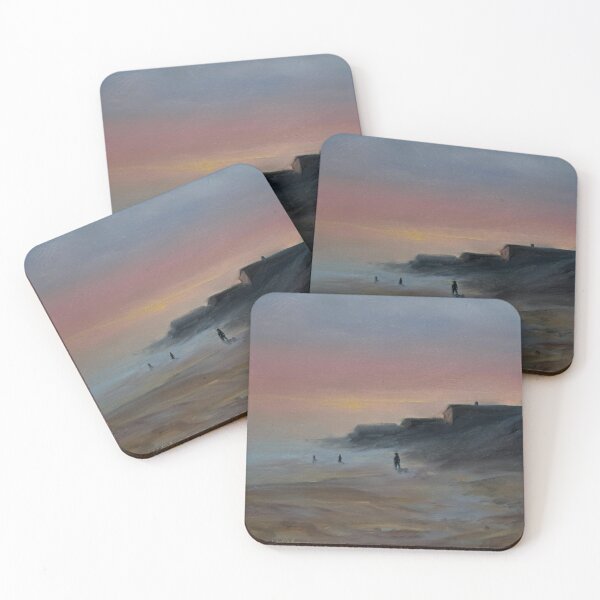 Item preview, Sunset on the beach painting designed and sold by DStrzebonski.