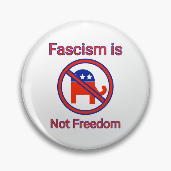 Item preview, Fascism is not freedom. Red, white and blue patriotic design designed and sold by Rachel the Artist .