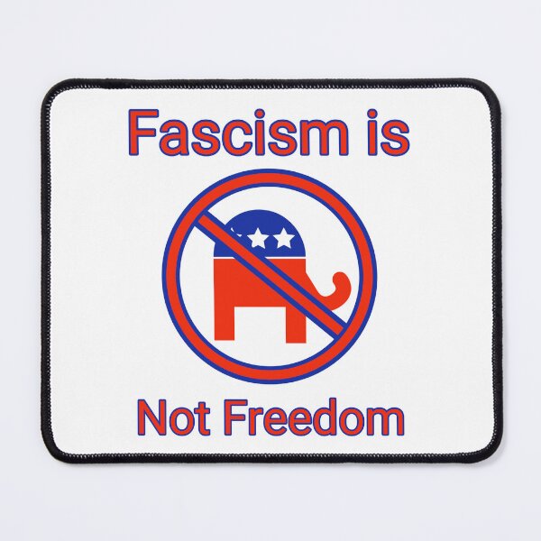 Item preview, Fascism is not freedom. Red, white and blue patriotic design designed and sold by Rachel the Artist .