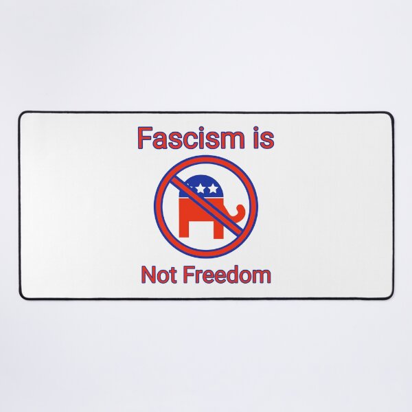 Item preview, Fascism is not freedom. Red, white and blue patriotic design designed and sold by Rachel the Artist .