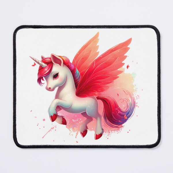 Item preview, Red Flying Rainbow Unicorn V2 designed and sold by CHIBI_POPZ.