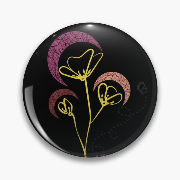 Item preview, Moons, Flowers and a Bee designed and sold by LemonFun.
