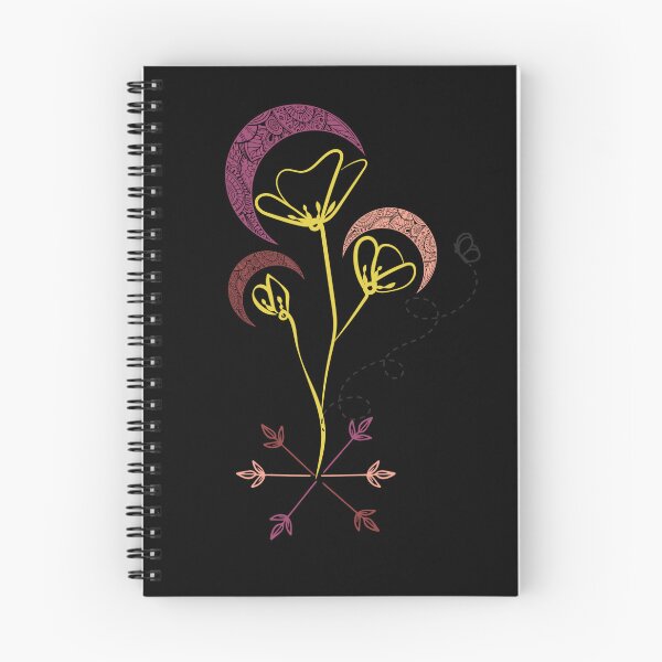 Item preview, Moons, Flowers and a Bee designed and sold by LemonFun.