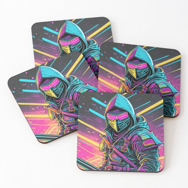 Item preview, 80s Style Neon Ninja Profile designed and sold by NinjaRat.