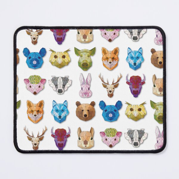 Item preview, Animals: Geometric Heads Art designed and sold by ColorfulForest.