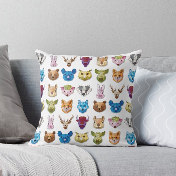 Item preview, Animals: Geometric Heads Art designed and sold by ColorfulForest.