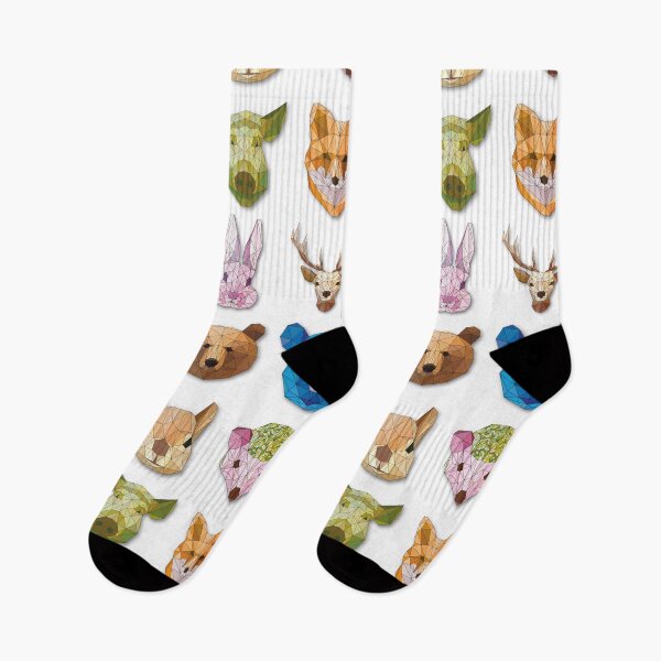 Artikelvorschau, Tiere: Geometrische Köpfe Kunst entworfen und verkauft von ColorfulForest.