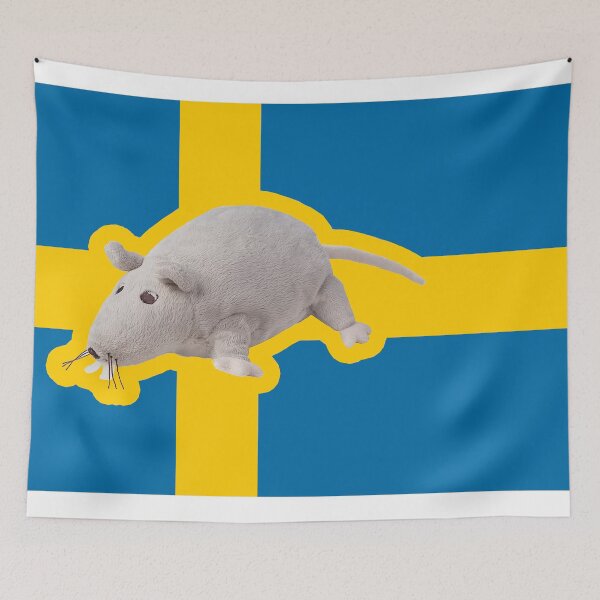 Item preview, IKEA Gosig Ratta Sweden Flag designed and sold by cheapfan.