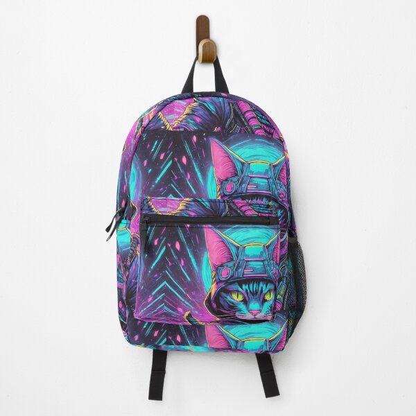 Item preview, 80s Style Neon Tactical Cat designed and sold by NinjaRat.