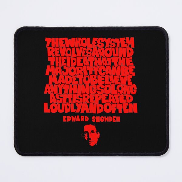 Item preview, Unveiling Truth: Edward Snowden's Insight on Repetition and Belief designed and sold by Boogosh.