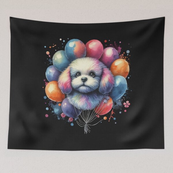 Item preview, Ballon Dog in style Watercolour Painting designed and sold by Pawel Oska.