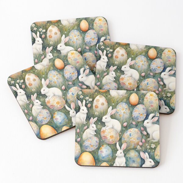 Item preview, Easter bunnies pattern design designed and sold by VickyJo111.