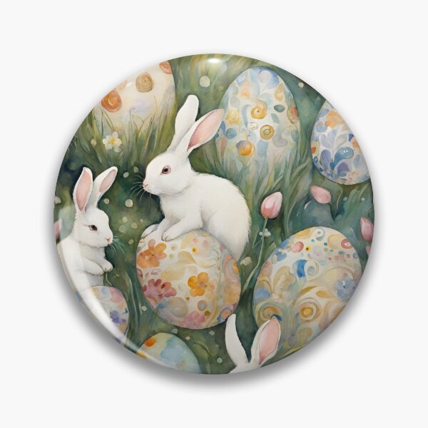 Item preview, Easter bunnies pattern design designed and sold by VickyJo111.