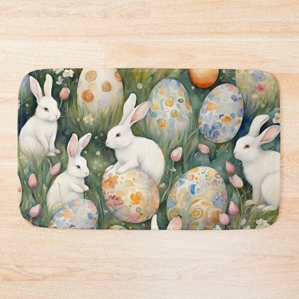 Item preview, Easter bunnies pattern design designed and sold by VickyJo111.