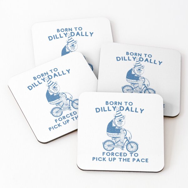 Item preview, Funny Life's Pace Dilly Dally Bear Pedaling Through slow-paced activities designed and sold by MotivaChic.